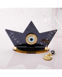 2026 Tabletop Lucky Charm – Plexiglass Boat with Evil Eye Handmade 2026 Tabletop Lucky Charm – Plexiglass Boat with Evil Eye