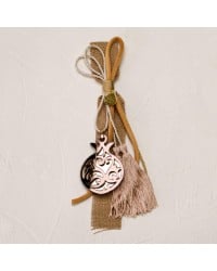Handmade 2026 Hanging Lucky Charm with Plexiglass Pomegranate Handmade 2026 Hanging Lucky Charm with Plexiglass Pomegranate