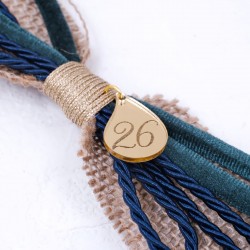 Χειροποίητο Κρεμαστό Γούρι 2026 Ρόδι από πλέξιγκλας με εφέ καθρέφτη