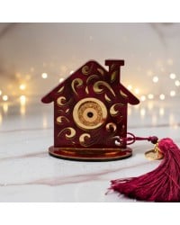 2026 Tabletop Lucky Charm – Plexiglass House with Evil Eye Handmade 2026 Tabletop Lucky Charm – Plexiglass House with Evil Eye