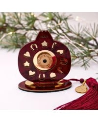 2026 Tabletop Lucky Charm – Plexiglass Pomegranate with Evil Eye Handmade 2026 Tabletop Lucky Charm – Plexiglass Pomegranate with Evil Eye
