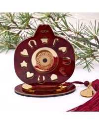 2026 Tabletop Lucky Charm – Plexiglass Pomegranate with Evil Eye Handmade 2026 Tabletop Lucky Charm – Plexiglass Pomegranate with Evil Eye