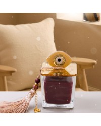 Lucky 2026 Scented Candle with Evil Eye Lucky scented candle with plexiglass cover, evil eye and silk tassel