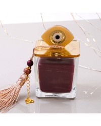 Lucky 2026 Scented Candle with Evil Eye Lucky scented candle with plexiglass cover, evil eye and silk tassel