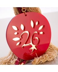 Handmade 2026 Hanging Lucky Charm with Abstract Tree of Life Handmade 2026 Hanging Lucky Charm with Abstract Tree of Life