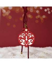 Handmade 2026 Hanging Lucky Charm with Plexiglass Pomegranate Handmade 2026 Hanging Lucky Charm with Plexiglass Pomegranate