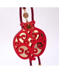 Handmade 2026 Hanging Lucky Charm with Plexiglass Pomegranate Handmade 2026 Hanging Lucky Charm with Plexiglass Pomegranate