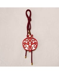 Handmade 2026 Hanging Lucky Charm with Plexiglass Pomegranate Handmade 2026 Hanging Lucky Charm with Plexiglass Pomegranate