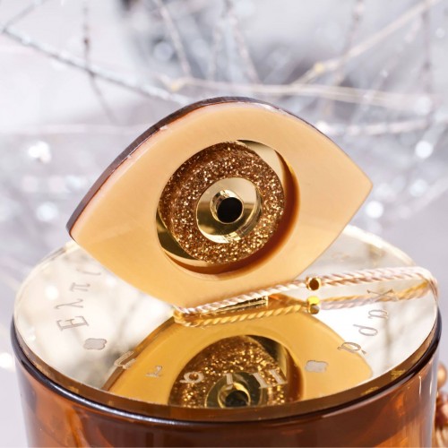 Scented 2026 Lucky Candle – Plexiglass Lid and Evil Eye Scented 2026 lucky candle with cover lid and plexiglass Evil Eye