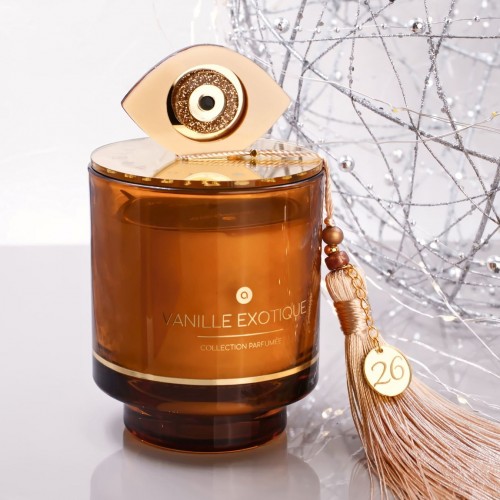Scented 2026 Lucky Candle – Plexiglass Lid and Evil Eye Scented 2026 lucky candle with cover lid and plexiglass Evil Eye