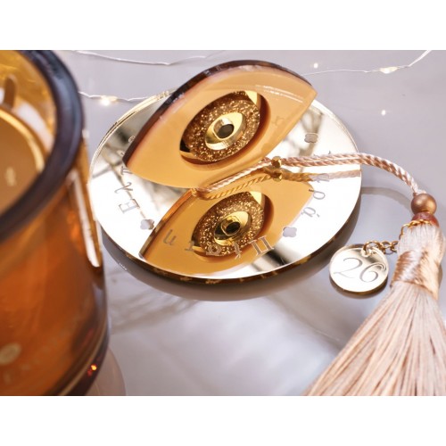 Scented 2026 Lucky Candle – Plexiglass Lid and Evil Eye Scented 2026 lucky candle with cover lid and plexiglass Evil Eye