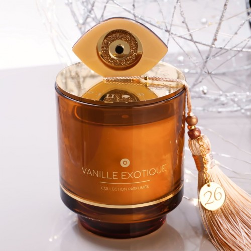Scented 2026 Lucky Candle – Plexiglass Lid and Evil Eye Scented 2026 lucky candle with cover lid and plexiglass Evil Eye