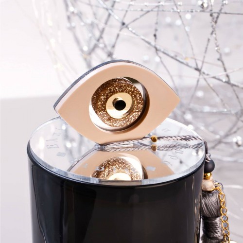 Scented 2026 Lucky Candle – Plexiglass Lid and Evil Eye Scented 2026 lucky candle with cover lid and plexiglass Evil Eye