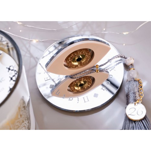 Scented 2026 Lucky Candle – Plexiglass Lid and Evil Eye Scented 2026 lucky candle with cover lid and plexiglass Evil Eye