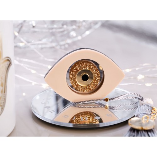 Scented 2026 Lucky Candle – Plexiglass Lid and Evil Eye Scented 2026 lucky candle with cover lid and plexiglass Evil Eye