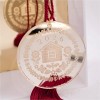 Silver Lucky Charm - 2026 House in a Gift Box Handmade hanging lucky charm 2026 with silver plexiglass and House engraving