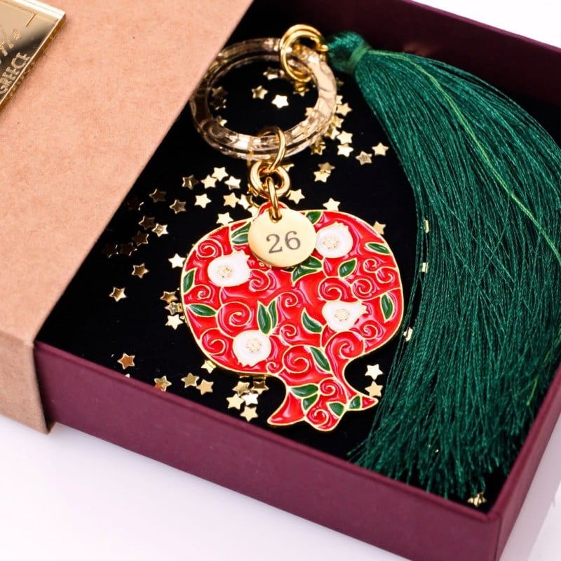 Pomegranate lucky charm in a Gift Box Handmade Pomegranate lucky charm in a gift box