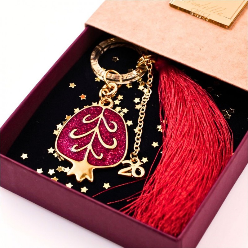 Pomegranate lucky charm in a Gift Box Handmade Pomegranate lucky charm in a gift box