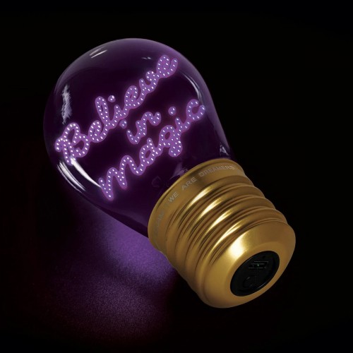 Decorative Lightbulb Table Lamp: Believe in Magic Decorative Lightbulb Table Lamp: Believe in Magic