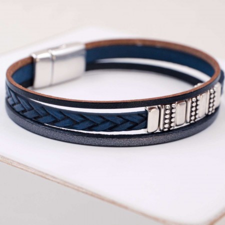 Ανδρικό Βραχιόλι Braided Leather