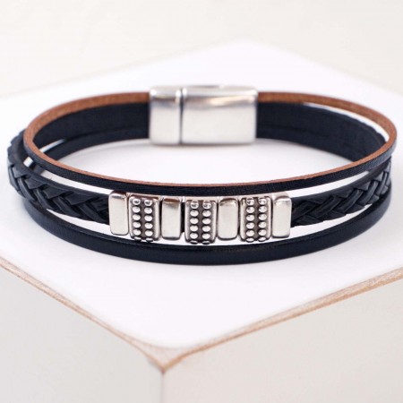 Ανδρικό Βραχιόλι Braided Leather