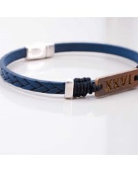 Men's 2026 Lucky Bracelet with Latin Characters XXVI Leather Men's 2026 Lucky Bracelet with Latin Characters XXVI