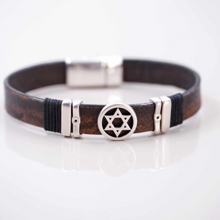 Ανδρικό Βραχιόλι Star of David