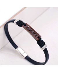 Men's 2026 Lucky Bracelet with Latin Characters XXVI Leather Men's 2026 Lucky Bracelet with Latin Characters XXVI