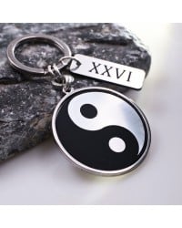 Ανδρικό Μπρελόκ Γούρι 2026 με στοιχείο Yin-Yang Χειροποίητο ανδρικό μπρελόκ γούρι 2026 με στοιχείο Yin-Yang