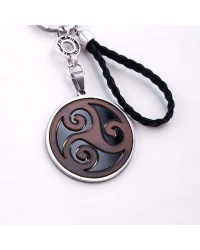 Ανδρικό Μπρελόκ με Στοιχείο Πλέξιγκλας Triskelion Χειροποίητο ανδρικό μπρελόκ με στοιχείο Triskelion πλέξιγκλας