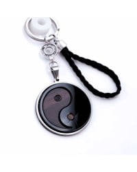 Ανδρικό Μπρελόκ με Στοιχείο Yin-Yang Χειροποίητο ανδρικό μπρελόκ με στοιχείο Yin-Yang πλέξιγκλας