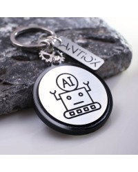 Ανδρικό Μπρελόκ Artificial Intelligence -AI Χειροποίητο ανδρικό Μπρελόκ Artificial Intelligence -AI από πλέξιγκλας με μεταλλική υφή