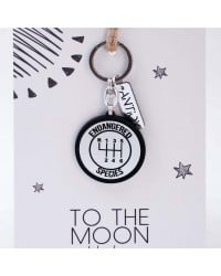 Men’s Keychain with Gear Lever Handmade men’s Gear Lever keychain of acrylic with metal stainless steel texture