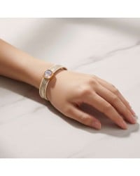 Δερμάτινο Βραχιόλι με Κρύσταλλο Swarovski Δερμάτινο βραχιόλι με κρύσταλλο Swarovski και στοιχεία σε επίχρυση επιμετάλλωση