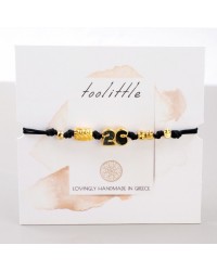 Gold-plated Macrame Lucky 2026 Bracelet Handmade macrame 2026 lucky bracelet with gold plating and enamel