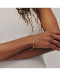 Stainless Steel Jewelry: Βραχιόλι Αλυσίδα Βραχιόλι Αλυσίδα από ανοξείδωτο ατσάλι με επιμετάλλωση 24Κ χρυσού