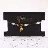 2026 Lucky Bracelet made of stainless steel in gold-plating and fresh water pearls 
