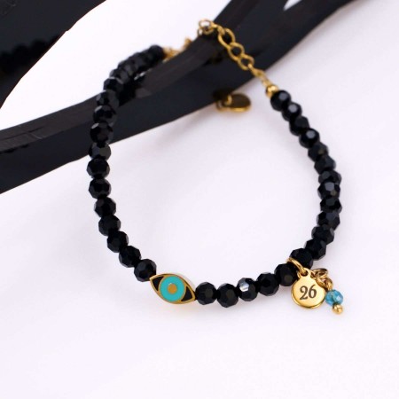 Stainless Steel Jewelry: Βραχιόλι - Γούρι 2026 Μάτι Stainless Steel Jewelry: Βραχιόλι - Γούρι 2026 Μάτι