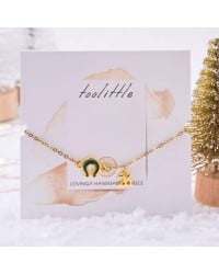 2026 Lucky Bracelet with Metal Enamelled Horseshoe Lucky bracelet in 24K gold plating with Metal Enamelled Horseshoe