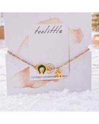 2026 Lucky Bracelet with Metal Enamelled Horseshoe Lucky bracelet in 24K gold plating with Metal Enamelled Horseshoe