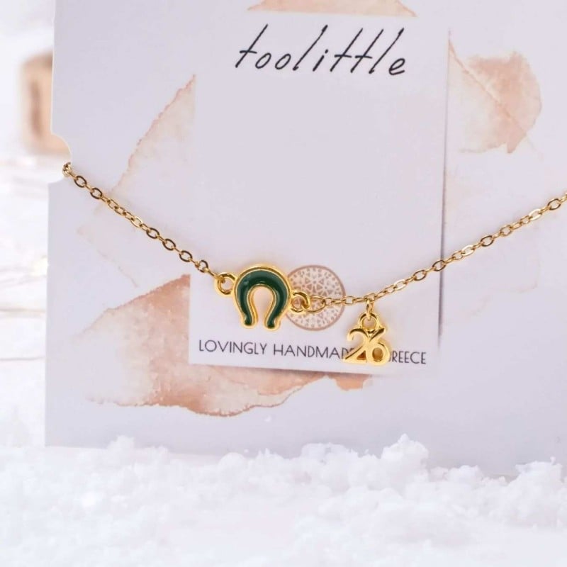 2026 Lucky Bracelet with Metal Enamelled Horseshoe Lucky bracelet in 24K gold plating with Metal Enamelled Horseshoe