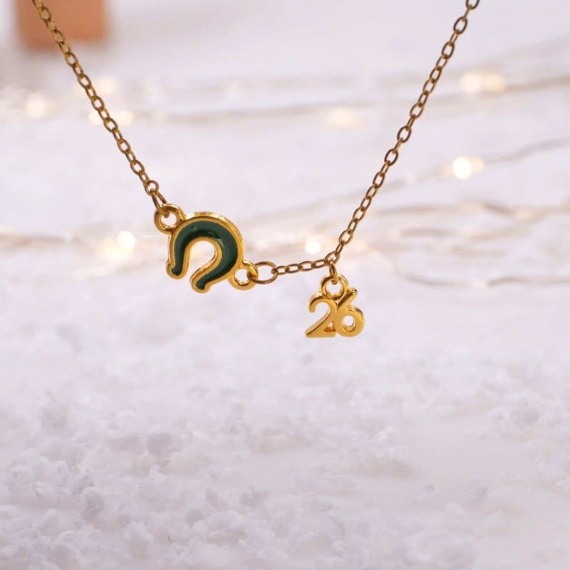 2026 Lucky Bracelet with Metal Enamelled Horseshoe Lucky bracelet in 24K gold plating with Metal Enamelled Horseshoe