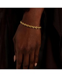 Stainless Steel Jewelry: Βραχιόλι Αλυσίδα Βραχιόλι Αλυσίδα από ανοξείδωτο ατσάλι με επιμετάλλωση 24Κ χρυσού