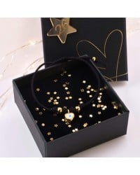 2026 Lucky Bracelet with Enamelled Heart Lucky bracelet in 24K gold plating with Enamelled Heart