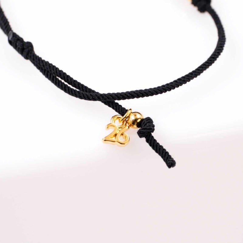 2026 Lucky Bracelet with Enamelled Heart Lucky bracelet in 24K gold plating with Enamelled Heart