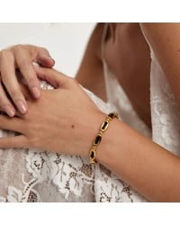 Μακραμέ Βραχιόλι - Επιχρύσωση 24Κ Μακραμέ βραχιόλι με επιμετάλλωση χρυσού 24Κ