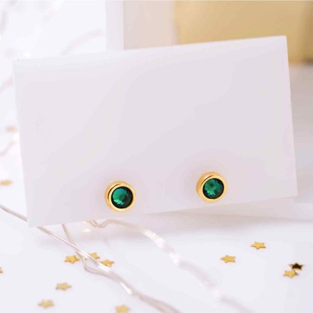 Mini Dots Jewelry: Σκουλαρίκια με Κρύσταλλα