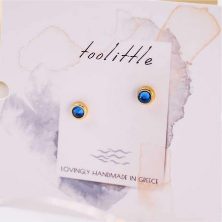 Mini Dots Jewelry: Σκουλαρίκια με Κρύσταλλα