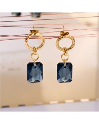 Gold-Plated Earrings with Crystals Dangle Earrings with 24K gold plating and Crystals