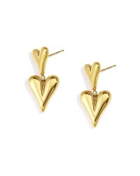 Gold-Plated Earrings - Stainless Steel Earrings made of stainless steel in gold plating